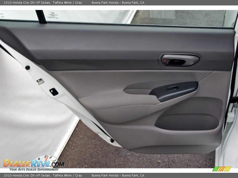 2010 Honda Civic DX-VP Sedan Taffeta White / Gray Photo #25