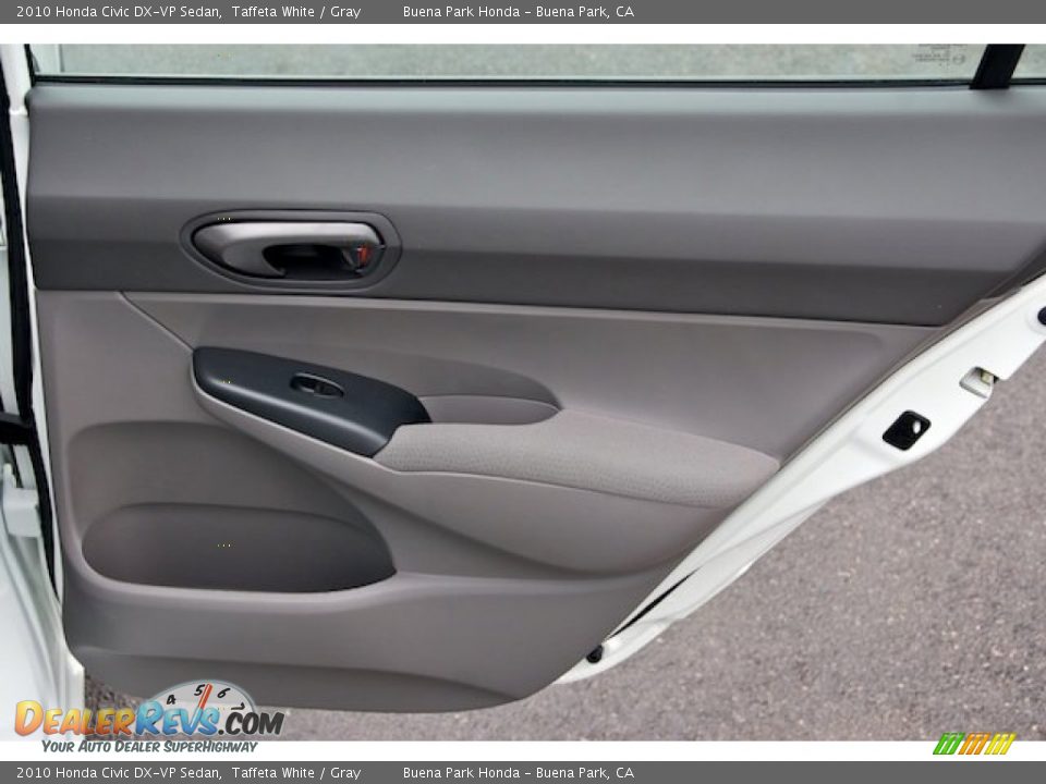 2010 Honda Civic DX-VP Sedan Taffeta White / Gray Photo #26