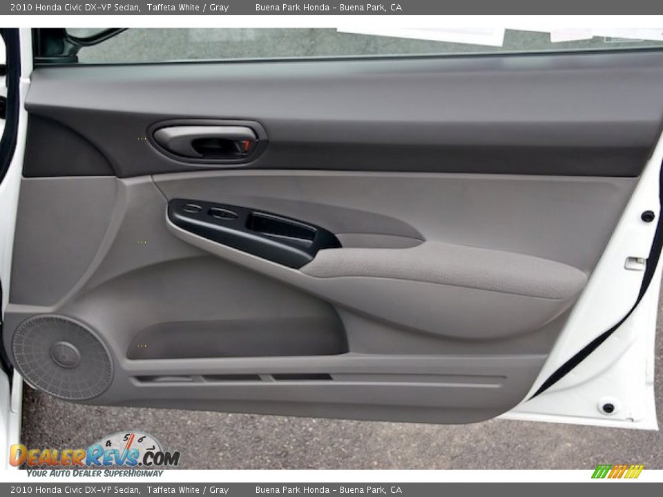 2010 Honda Civic DX-VP Sedan Taffeta White / Gray Photo #27