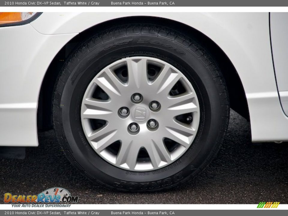 2010 Honda Civic DX-VP Sedan Taffeta White / Gray Photo #31