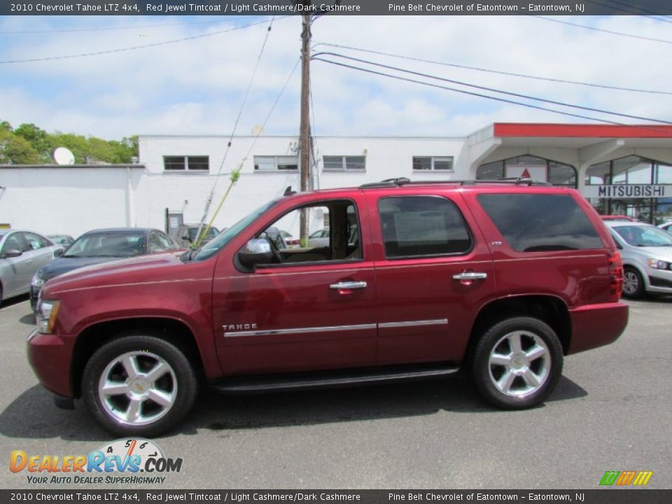 2010 Chevrolet Tahoe LTZ 4x4 Red Jewel Tintcoat / Light Cashmere/Dark Cashmere Photo #4