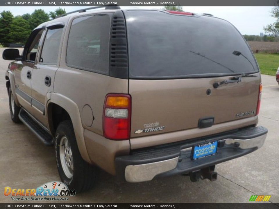 2003 Chevrolet Tahoe LT 4x4 Sandalwood Metallic / Tan/Neutral Photo #8