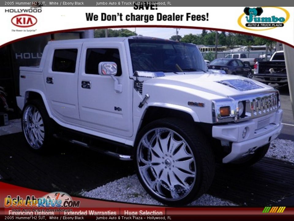2005 Hummer H2 SUT White / Ebony Black Photo #1
