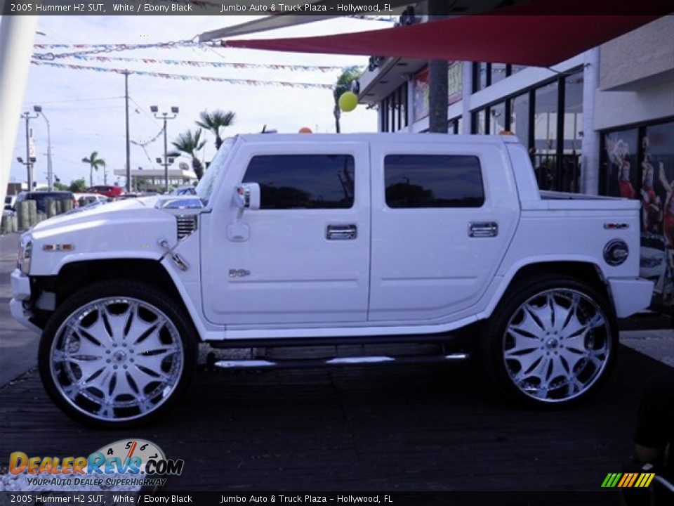 2005 Hummer H2 SUT White / Ebony Black Photo #8