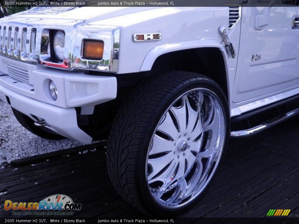 2005 Hummer H2 SUT White / Ebony Black Photo #9