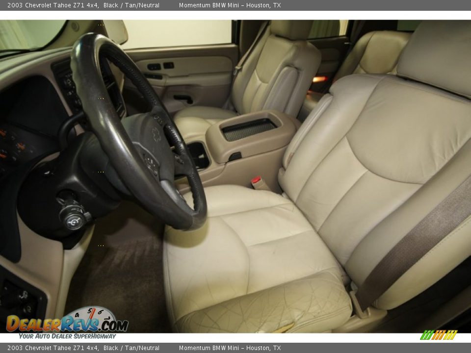 2003 Chevrolet Tahoe Z71 4x4 Black / Tan/Neutral Photo #3