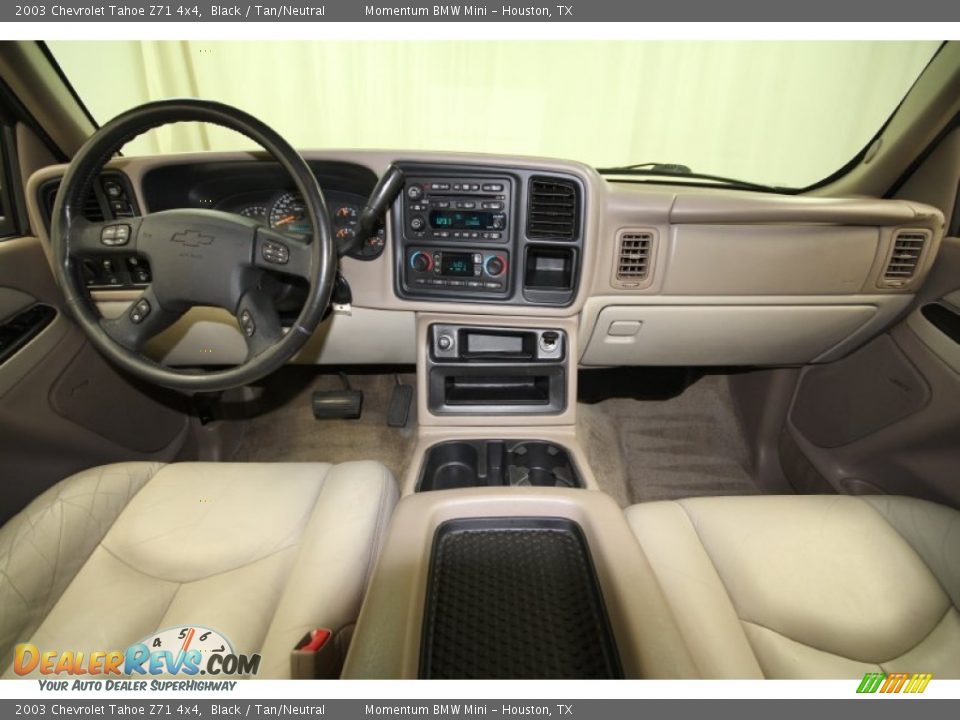 2003 Chevrolet Tahoe Z71 4x4 Black / Tan/Neutral Photo #4