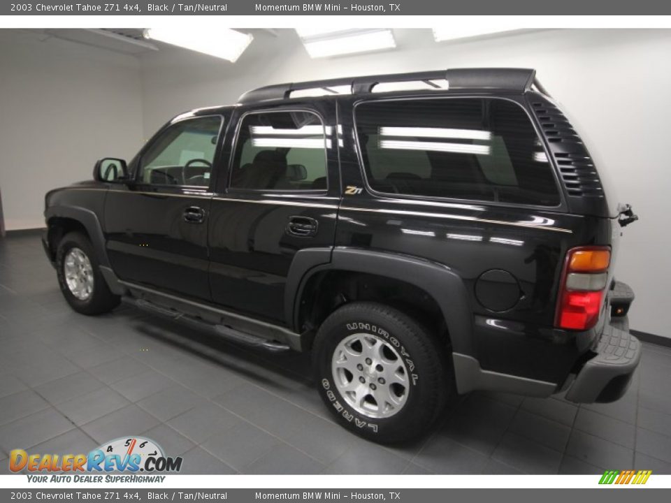 2003 Chevrolet Tahoe Z71 4x4 Black / Tan/Neutral Photo #5