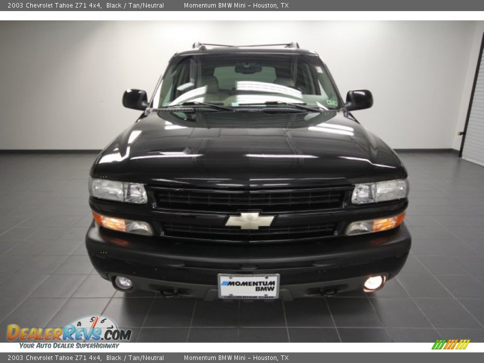 2003 Chevrolet Tahoe Z71 4x4 Black / Tan/Neutral Photo #6