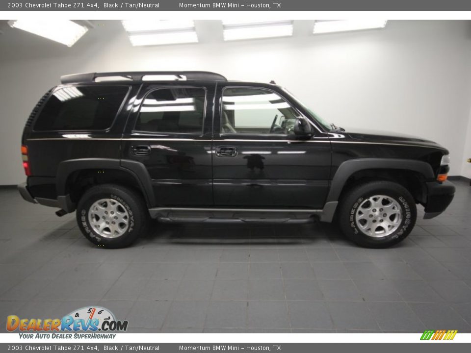 2003 Chevrolet Tahoe Z71 4x4 Black / Tan/Neutral Photo #7