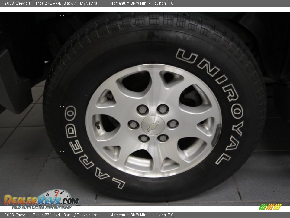 2003 Chevrolet Tahoe Z71 4x4 Black / Tan/Neutral Photo #10