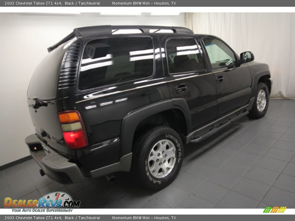 2003 Chevrolet Tahoe Z71 4x4 Black / Tan/Neutral Photo #11