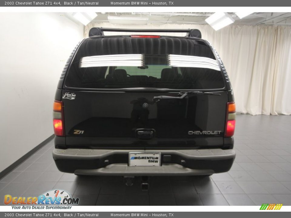 2003 Chevrolet Tahoe Z71 4x4 Black / Tan/Neutral Photo #12