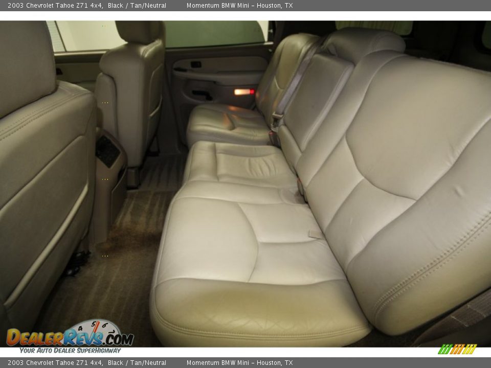 2003 Chevrolet Tahoe Z71 4x4 Black / Tan/Neutral Photo #14