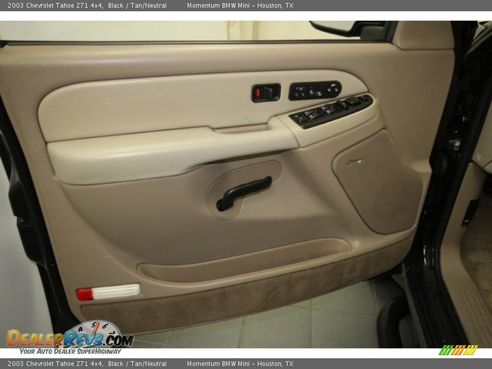 2003 Chevrolet Tahoe Z71 4x4 Black / Tan/Neutral Photo #15