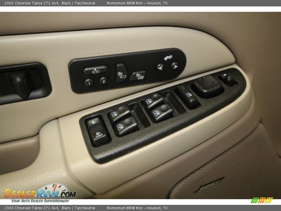 2003 Chevrolet Tahoe Z71 4x4 Black / Tan/Neutral Photo #16