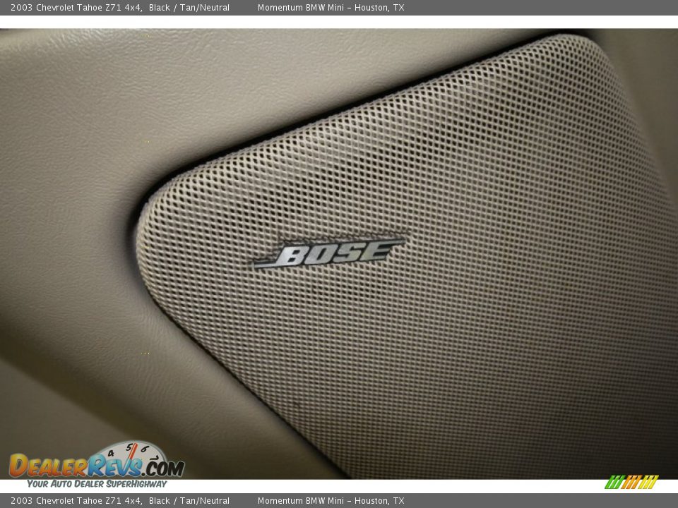 2003 Chevrolet Tahoe Z71 4x4 Black / Tan/Neutral Photo #17
