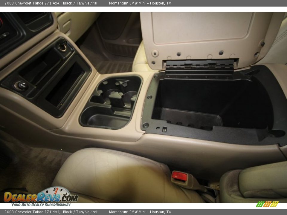 2003 Chevrolet Tahoe Z71 4x4 Black / Tan/Neutral Photo #23
