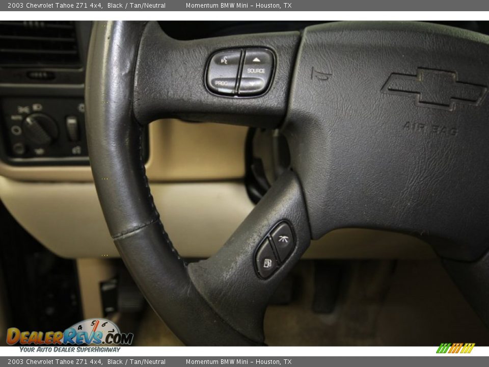 2003 Chevrolet Tahoe Z71 4x4 Black / Tan/Neutral Photo #25