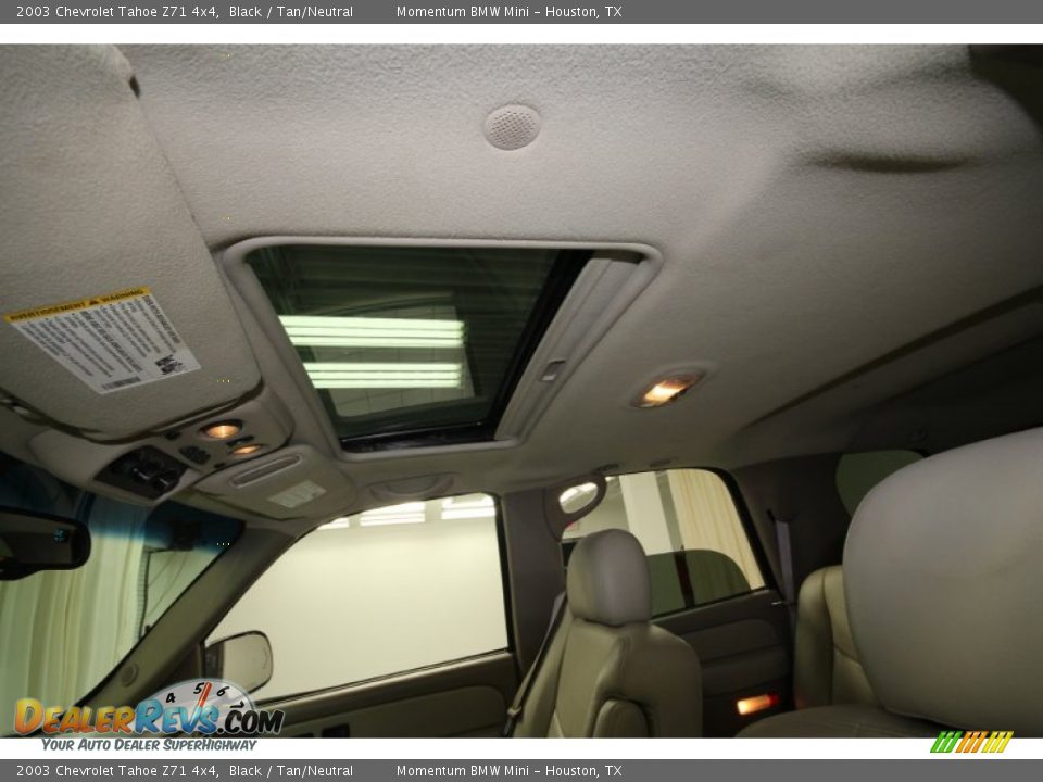 2003 Chevrolet Tahoe Z71 4x4 Black / Tan/Neutral Photo #27