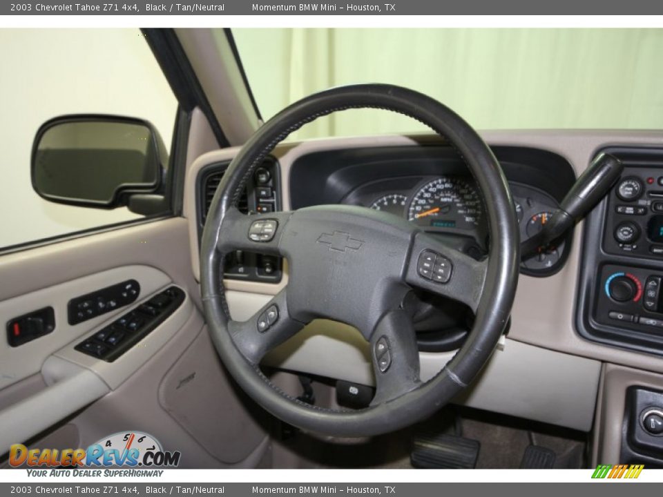 2003 Chevrolet Tahoe Z71 4x4 Black / Tan/Neutral Photo #30