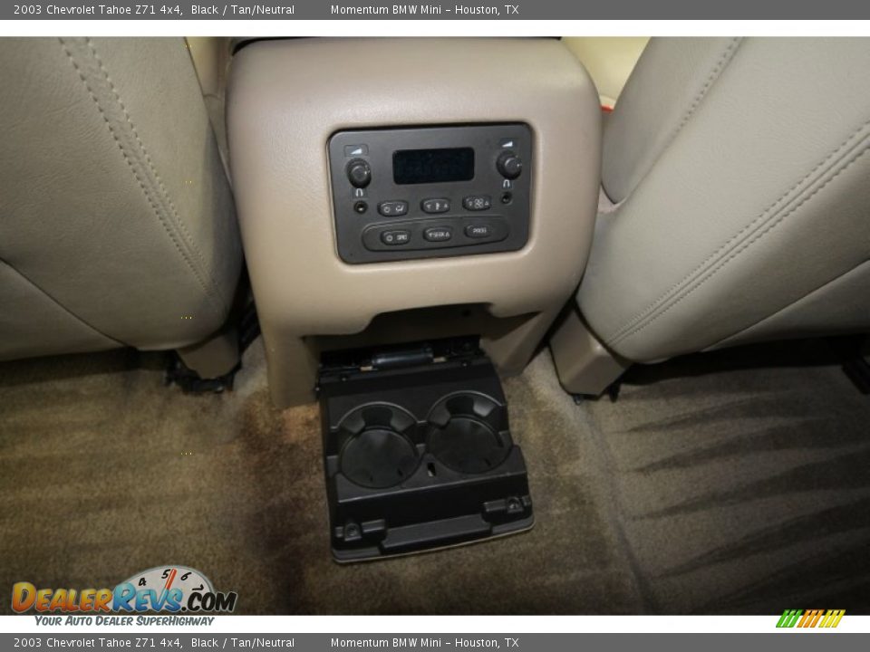 2003 Chevrolet Tahoe Z71 4x4 Black / Tan/Neutral Photo #31