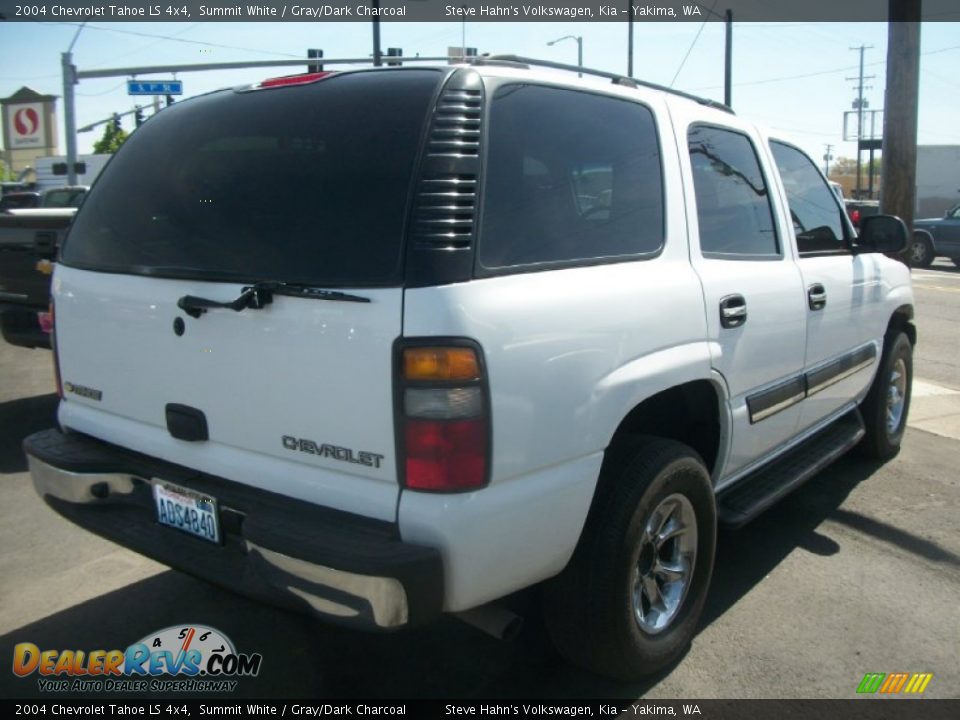 2004 Chevrolet Tahoe LS 4x4 Summit White / Gray/Dark Charcoal Photo #2