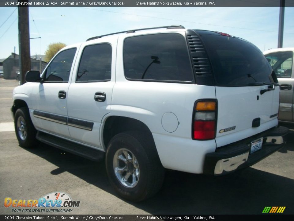 2004 Chevrolet Tahoe LS 4x4 Summit White / Gray/Dark Charcoal Photo #4