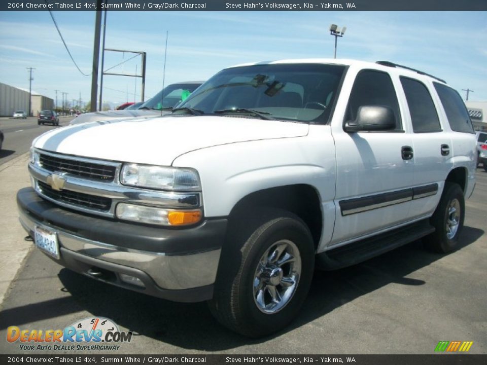 2004 Chevrolet Tahoe LS 4x4 Summit White / Gray/Dark Charcoal Photo #5