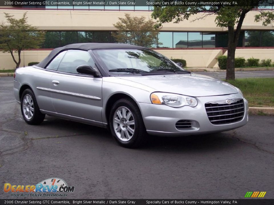 2006 Chrysler Sebring GTC Convertible Bright Silver Metallic / Dark Slate Gray Photo #2