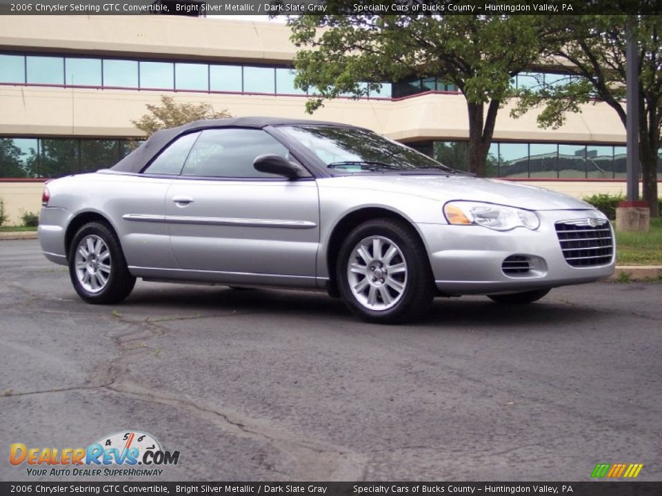 2006 Chrysler Sebring GTC Convertible Bright Silver Metallic / Dark Slate Gray Photo #3