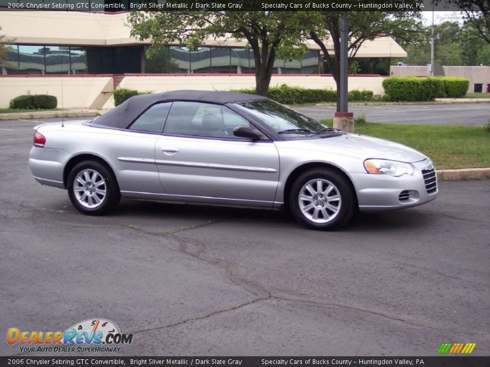 2006 Chrysler Sebring GTC Convertible Bright Silver Metallic / Dark Slate Gray Photo #4