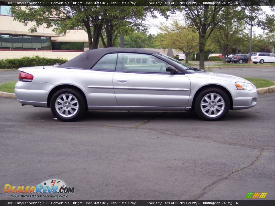 2006 Chrysler Sebring GTC Convertible Bright Silver Metallic / Dark Slate Gray Photo #5