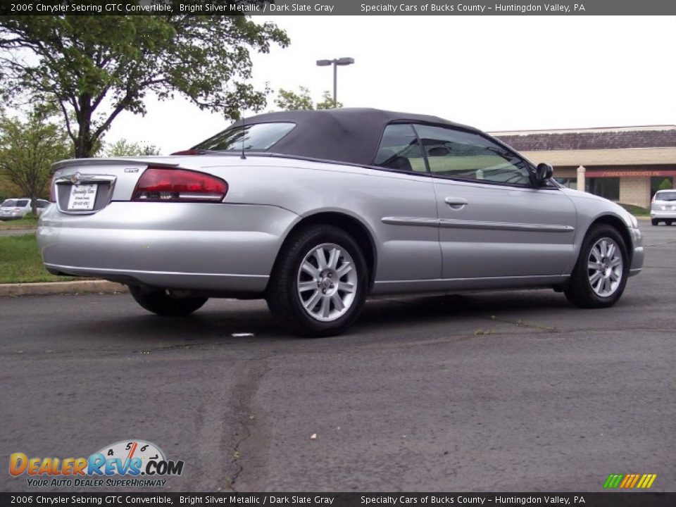 2006 Chrysler Sebring GTC Convertible Bright Silver Metallic / Dark Slate Gray Photo #6
