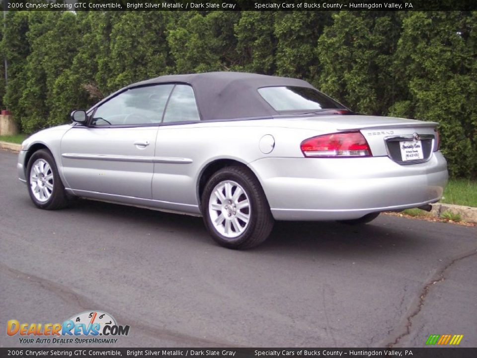 2006 Chrysler Sebring GTC Convertible Bright Silver Metallic / Dark Slate Gray Photo #8