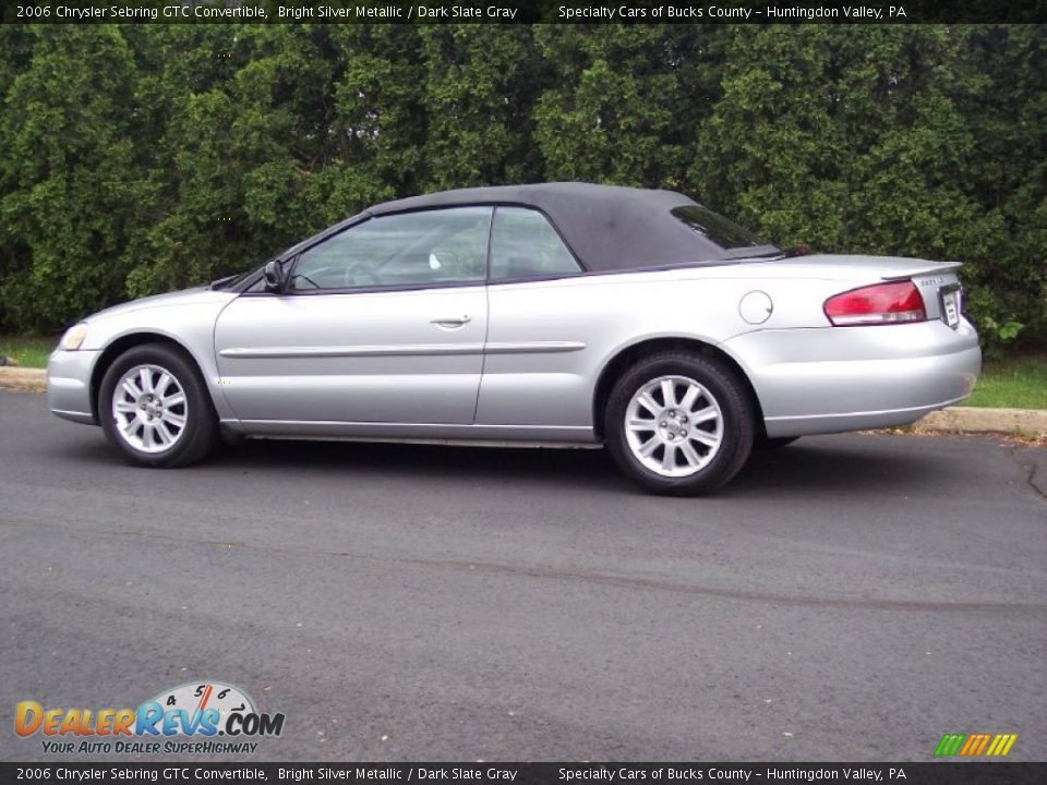 2006 Chrysler Sebring GTC Convertible Bright Silver Metallic / Dark Slate Gray Photo #9