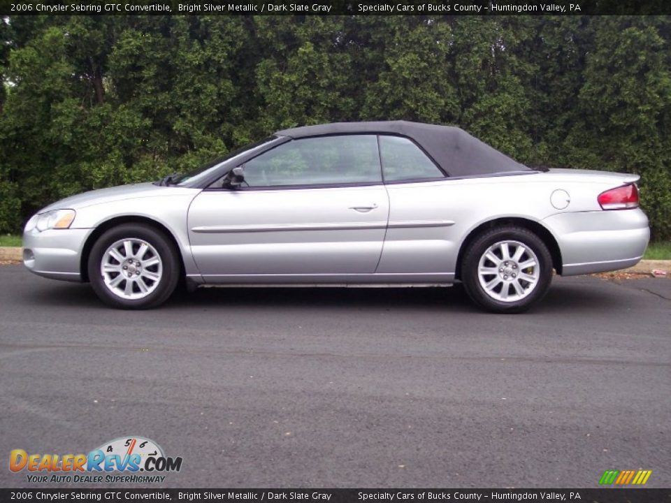 2006 Chrysler Sebring GTC Convertible Bright Silver Metallic / Dark Slate Gray Photo #10