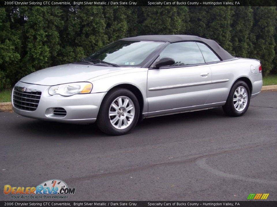 2006 Chrysler Sebring GTC Convertible Bright Silver Metallic / Dark Slate Gray Photo #11