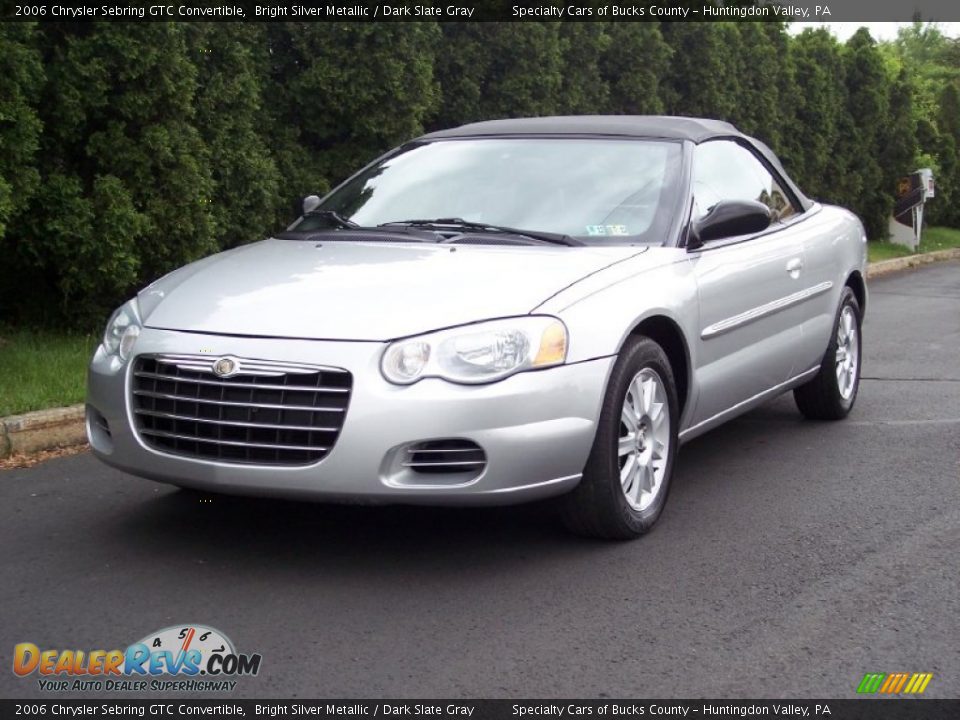 2006 Chrysler Sebring GTC Convertible Bright Silver Metallic / Dark Slate Gray Photo #12