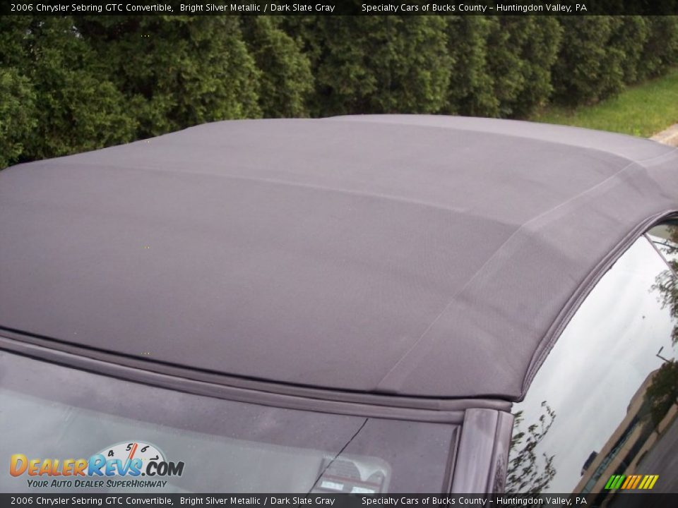 2006 Chrysler Sebring GTC Convertible Bright Silver Metallic / Dark Slate Gray Photo #13
