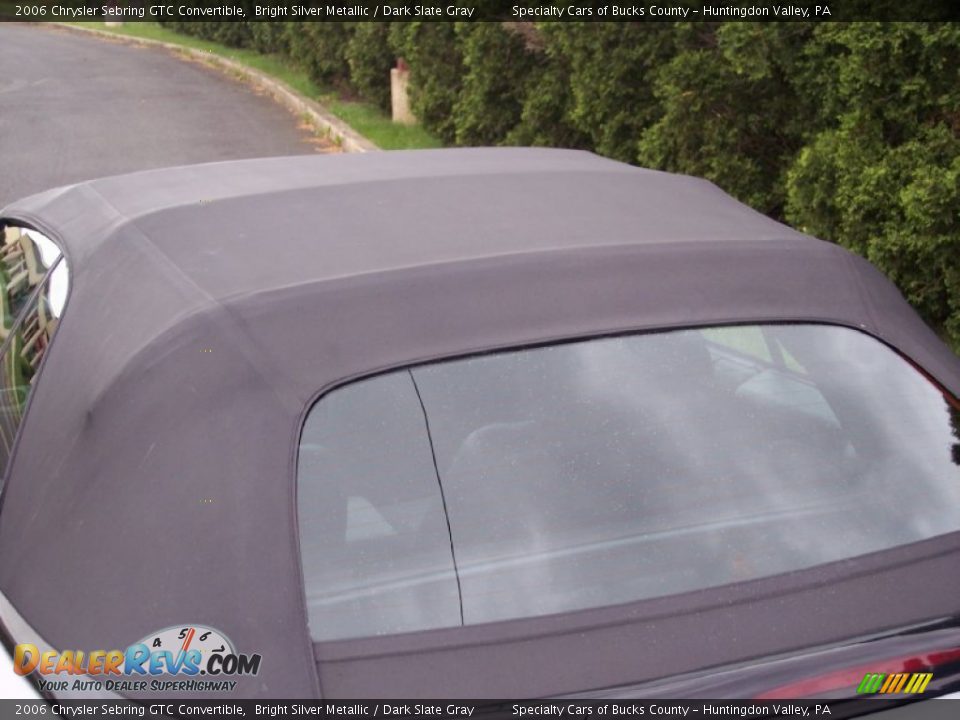 2006 Chrysler Sebring GTC Convertible Bright Silver Metallic / Dark Slate Gray Photo #14