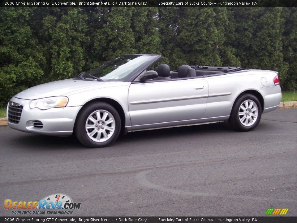 2006 Chrysler Sebring GTC Convertible Bright Silver Metallic / Dark Slate Gray Photo #15