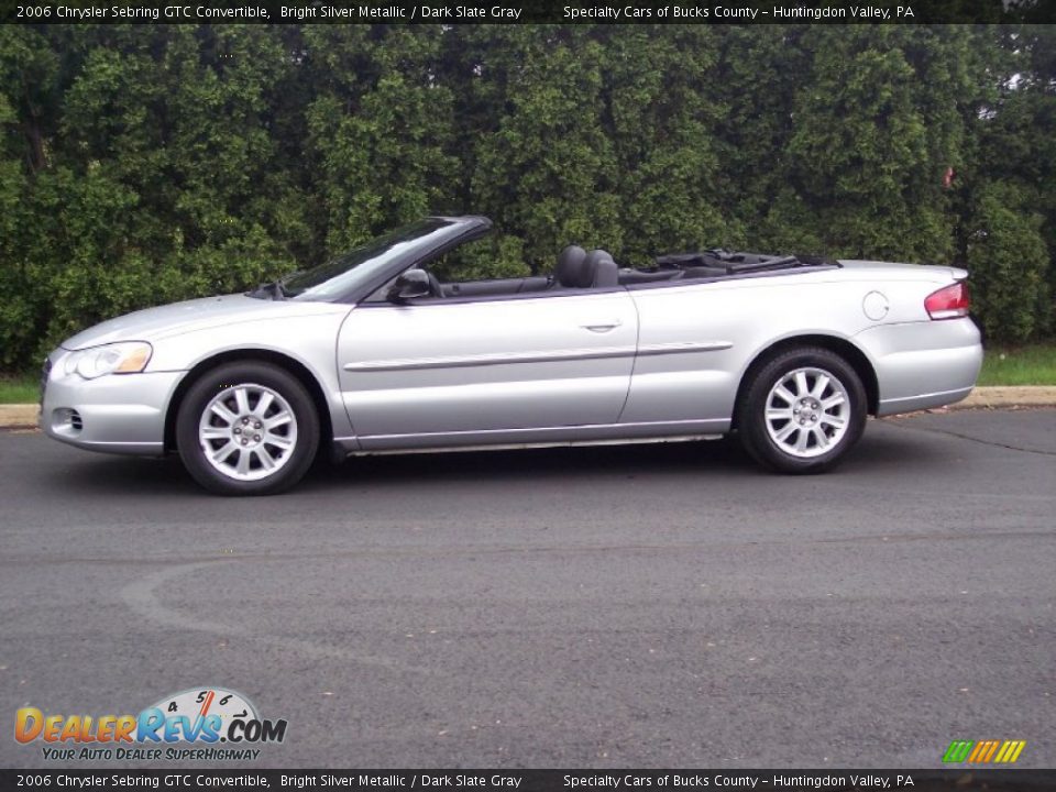 2006 Chrysler Sebring GTC Convertible Bright Silver Metallic / Dark Slate Gray Photo #16