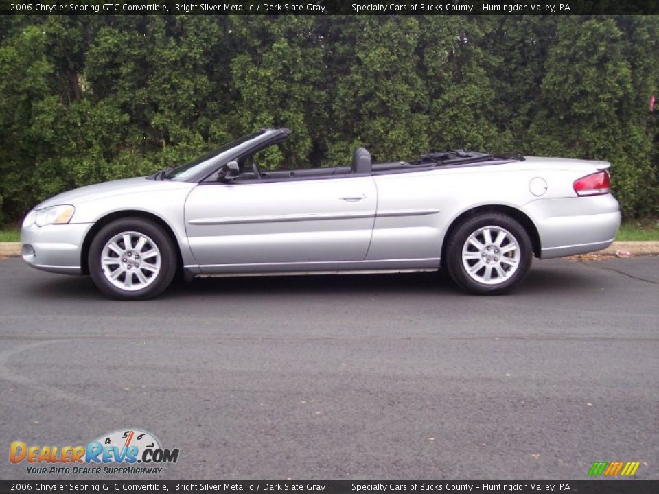 2006 Chrysler Sebring GTC Convertible Bright Silver Metallic / Dark Slate Gray Photo #17