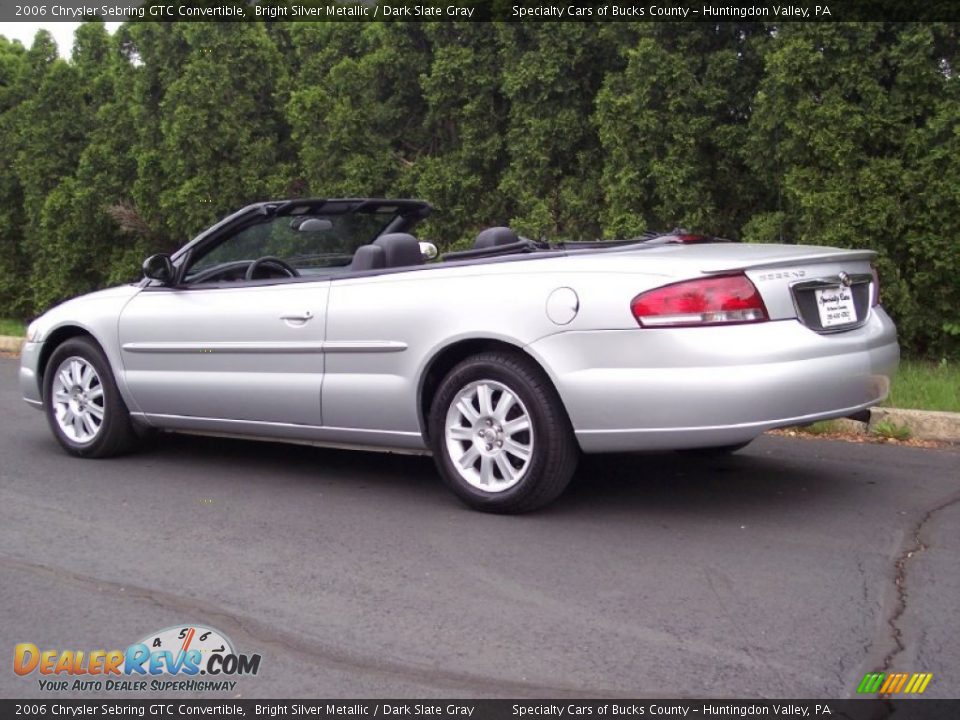 2006 Chrysler Sebring GTC Convertible Bright Silver Metallic / Dark Slate Gray Photo #18