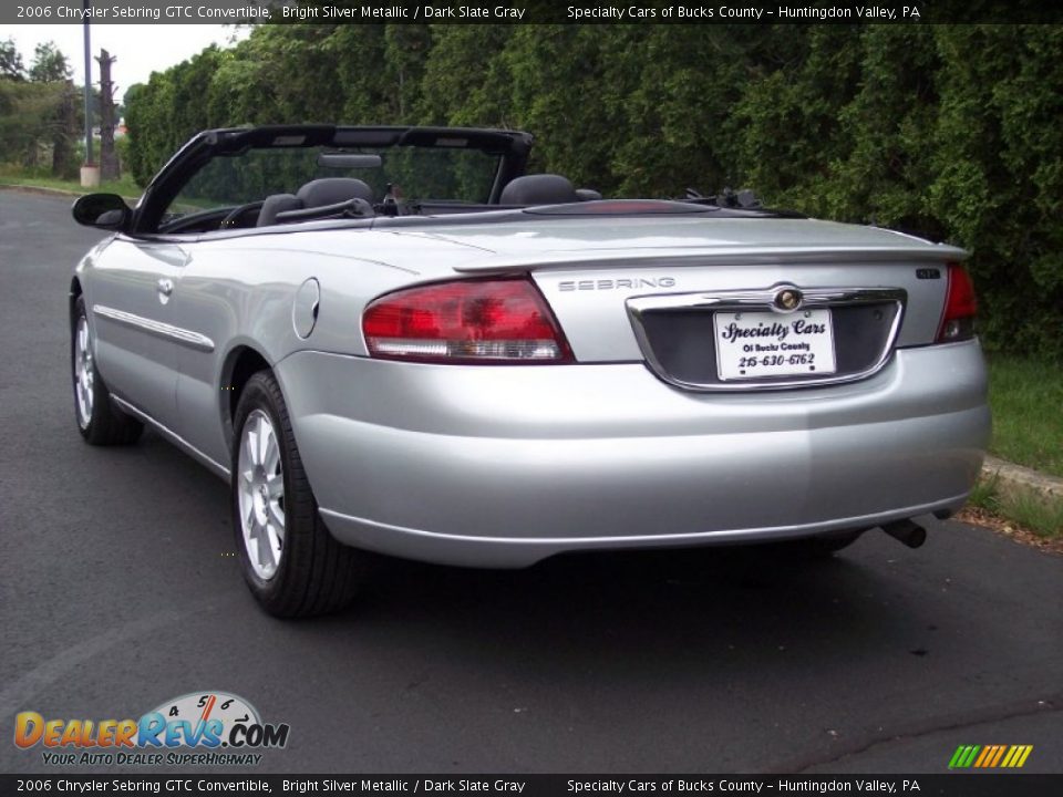 2006 Chrysler Sebring GTC Convertible Bright Silver Metallic / Dark Slate Gray Photo #19