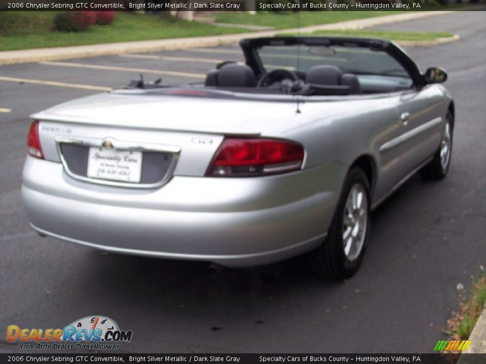 2006 Chrysler Sebring GTC Convertible Bright Silver Metallic / Dark Slate Gray Photo #20