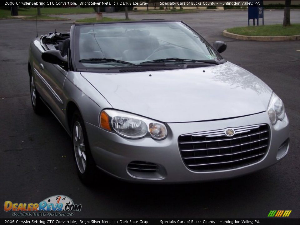 2006 Chrysler Sebring GTC Convertible Bright Silver Metallic / Dark Slate Gray Photo #21