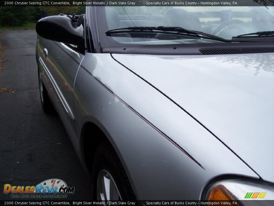 2006 Chrysler Sebring GTC Convertible Bright Silver Metallic / Dark Slate Gray Photo #24