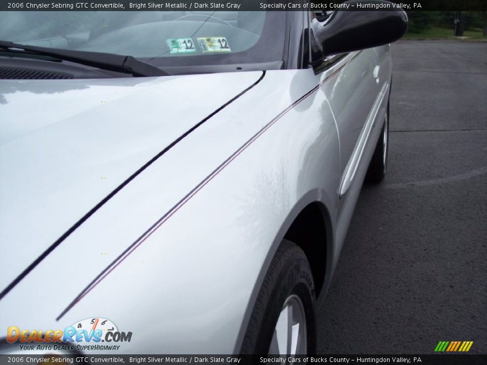 2006 Chrysler Sebring GTC Convertible Bright Silver Metallic / Dark Slate Gray Photo #25